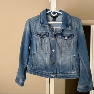 Cropped Jean jacket from White House Black Market. Very soft!